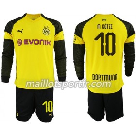 Maillot de Foot Borussia Dortmund M.Gotze 10 Enfant Domicile 2018/19 ML